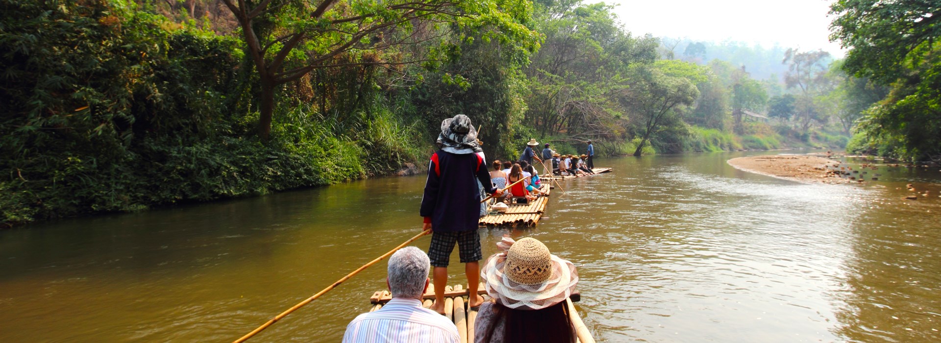 Visiter La rivière Mae Tang en rafting bambou - Thaïlande