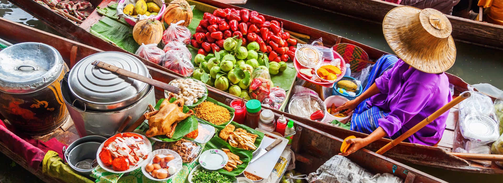 Visiter Le Marché flottant de Damnoen - Thaïlande