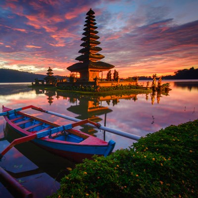 que faire en Indonesie : visiter Le Temple Ulundanu