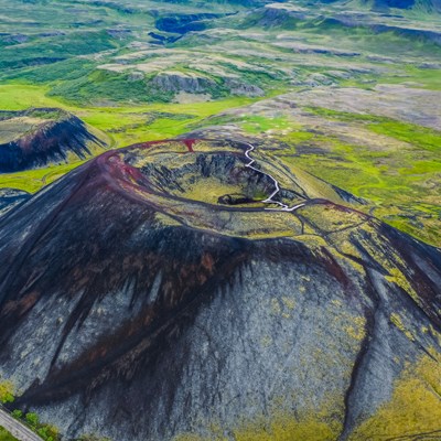 que faire en Islande : visiter Grábrók