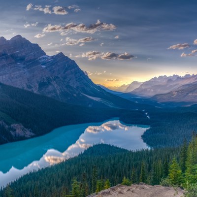 que faire au Canada : visiter Le Lac Peyto