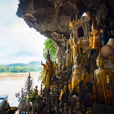 que faire au Laos : visiter Les grottes de Pak Ou
