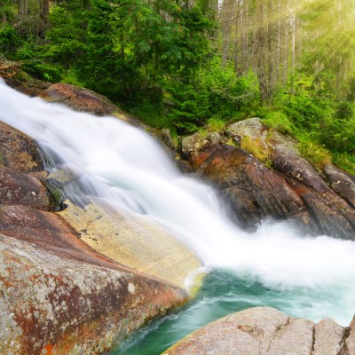 que faire en Slovaquie : visiter les cascades de Studený potok 