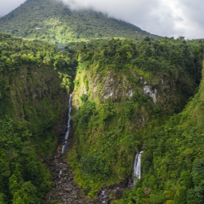 que faire en Dominique : visiter Le Parc National de Morne Trois Pitons