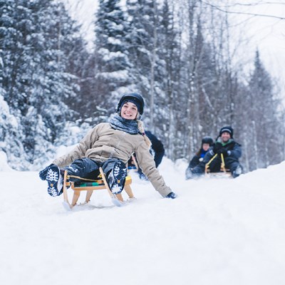 que faire au Canada : visiter Le Quebec en luge alpine