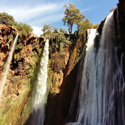 que faire au Maroc : visiter Les cascades d'Ouzoud