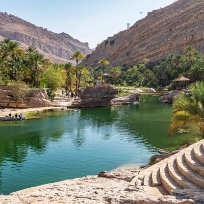 que faire en Oman : visiter Wadi bani Khalid