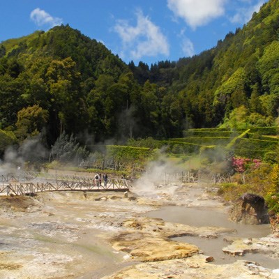 que faire aux Açores : visiter Furnas