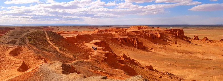 Circuit Mongolie - Jour 10 : Falaises de Bayanzag (désert de Gobi)