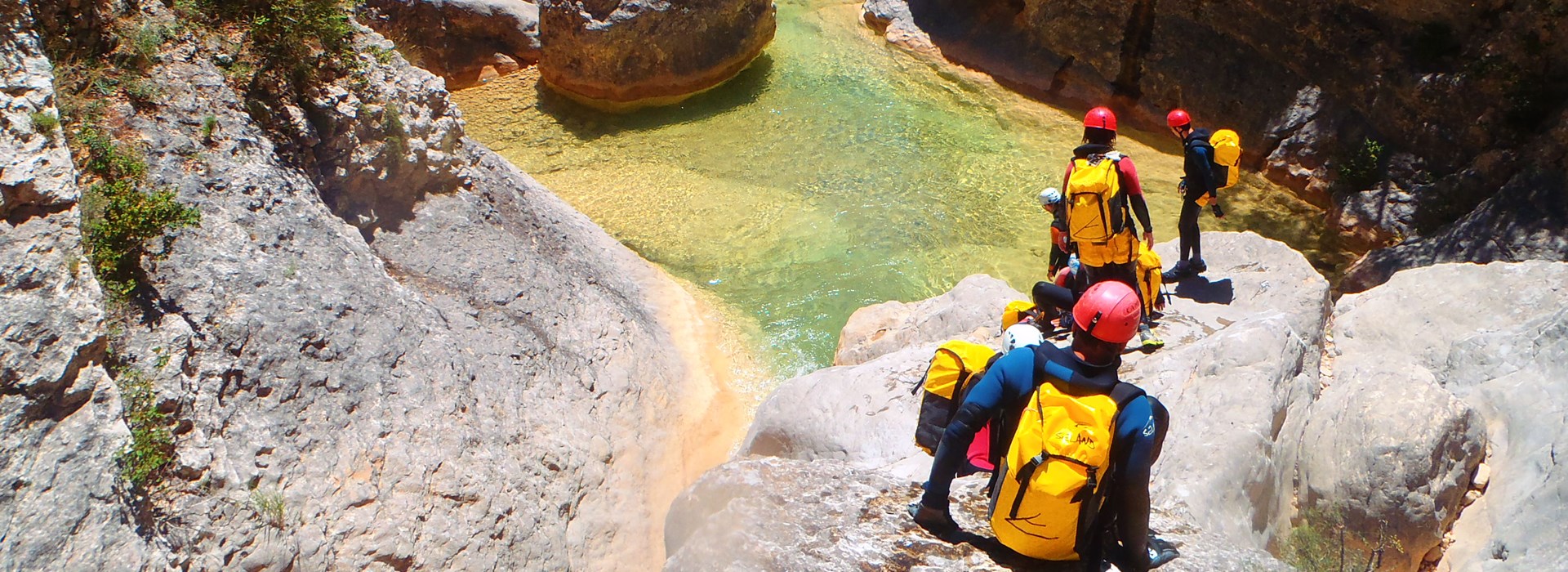 canyoning adulte enfant espagne