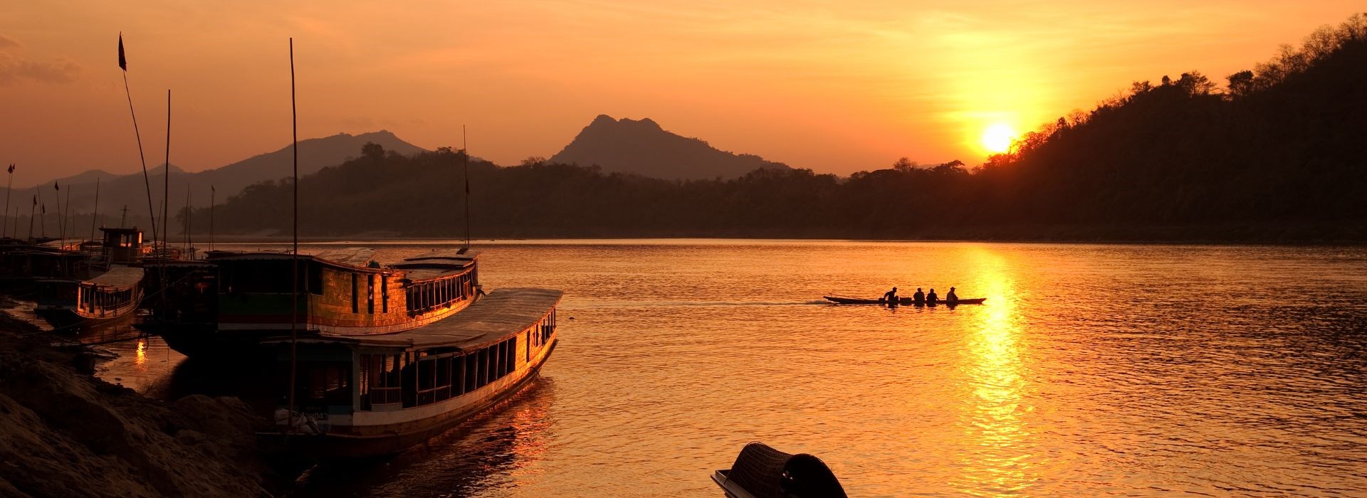 Croisière sur le Mékong entre solos Laos