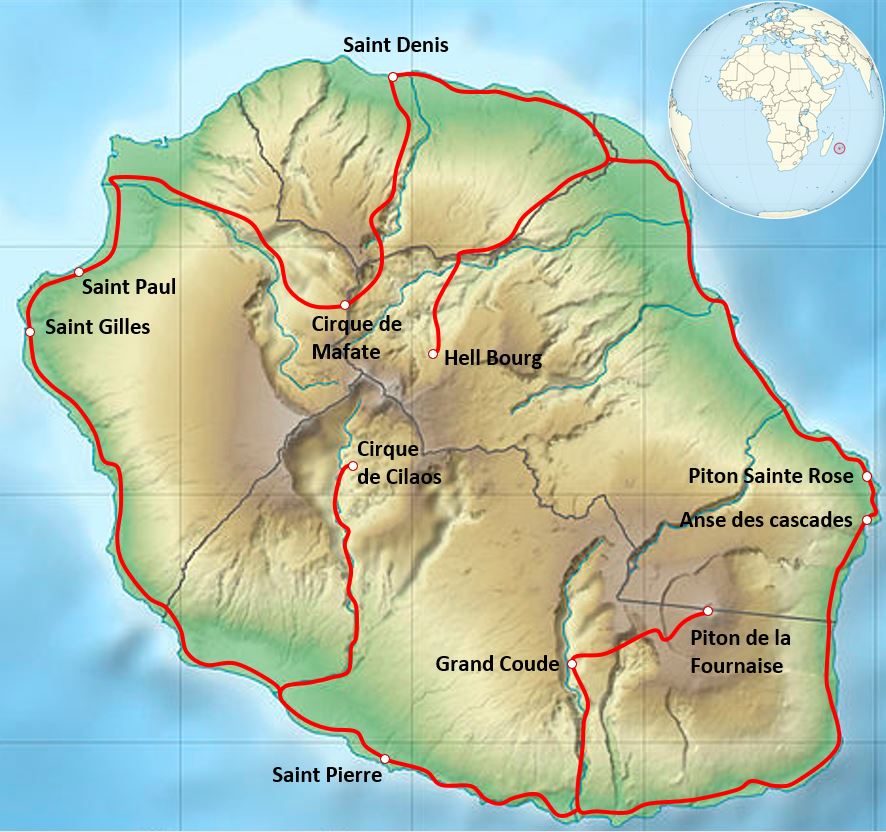 Ile de La Réunion - 974 - Carnet de Notes Ile de La Reunion
